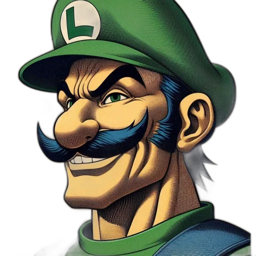 face, mask, hat, comic book art transparent PNG cut-out