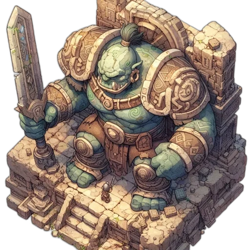robot, staff, concept art, fantasy art transparent PNG cut-out