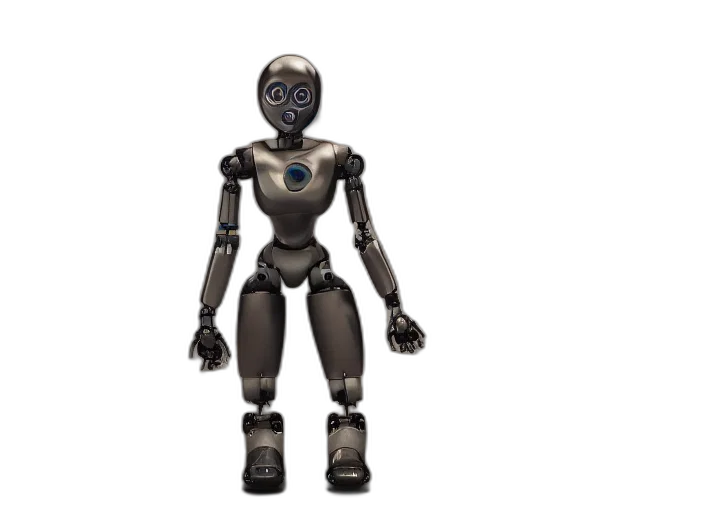 robot, 3d render, concept art, female transparent PNG cut-out