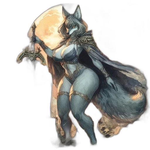 staff, dress, creature, animal transparent PNG cut-out