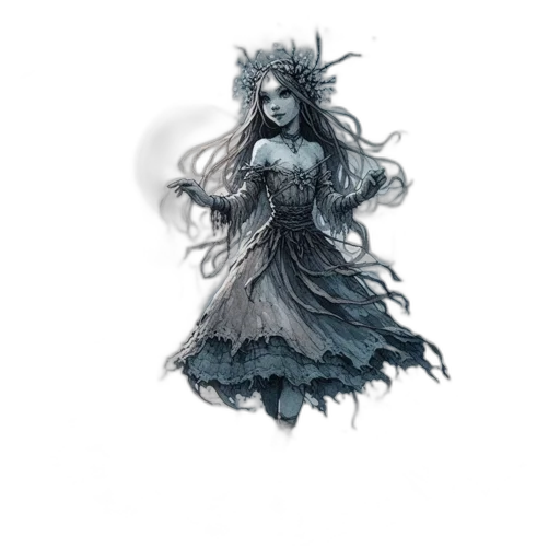 dress, crown, creature, mask transparent PNG cut-out