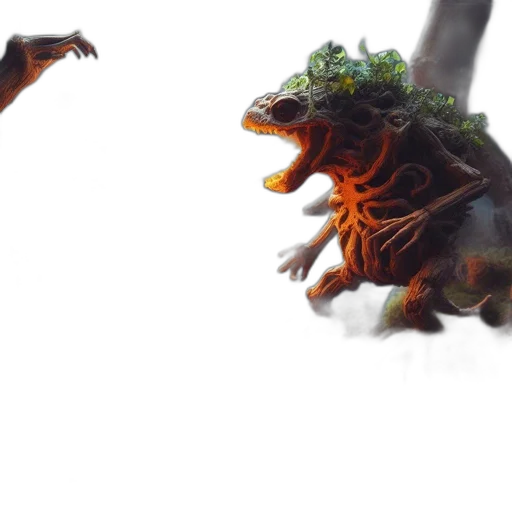 dragon, creature, animal, crown transparent PNG cut-out