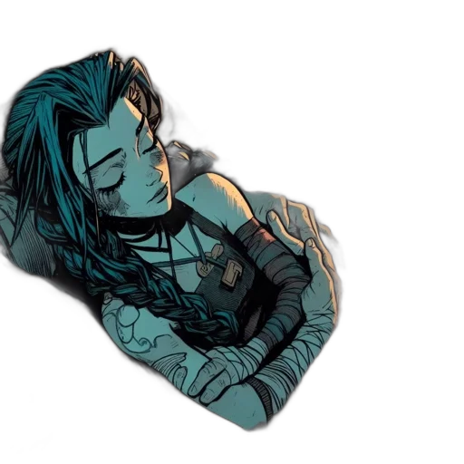 comic book art, concept art, watercolor, fantasy art transparent PNG cut-out