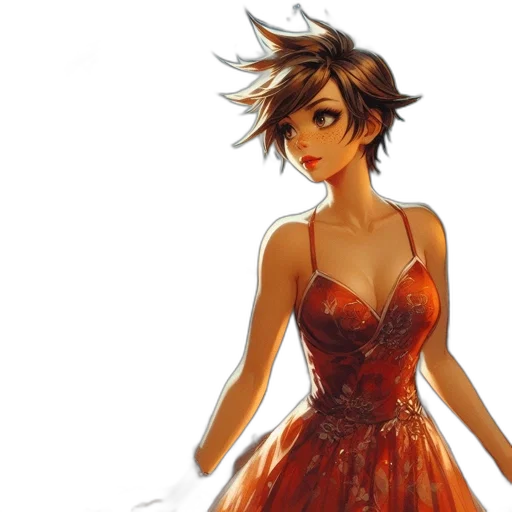dress, concept art, fantasy art, photorealistic transparent PNG cut-out