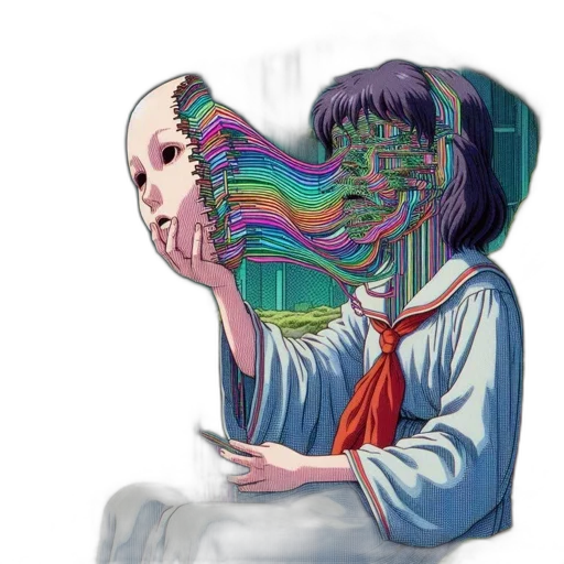 mask, face, creature, robot transparent PNG cut-out