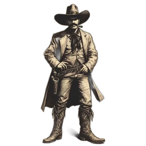 jacket, staff, hat, animal transparent PNG cut-out
