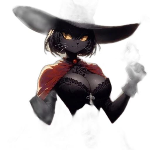 mask, hat, staff, dress transparent PNG cut-out