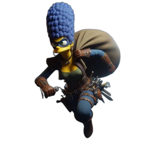 creature, hat, weapon, staff transparent PNG cut-out