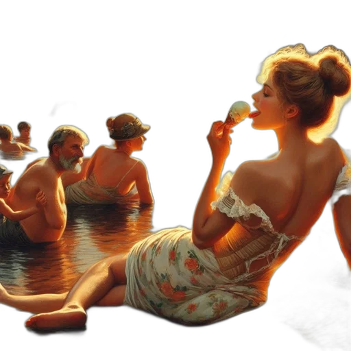oil painting, photorealistic, concept art, 3d render transparent PNG cut-out