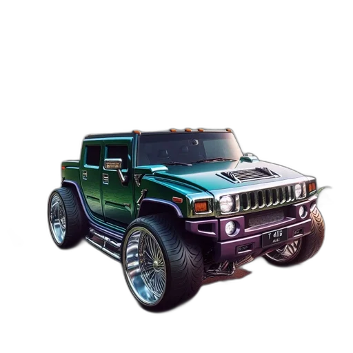 car, weapon, 3d render, photorealistic transparent PNG cut-out