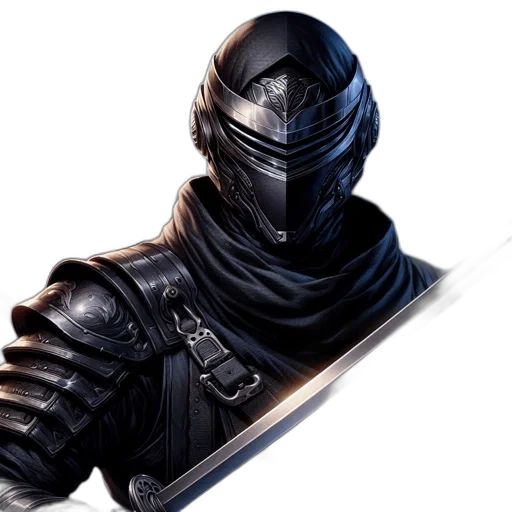 sword, robot, mask, weapon transparent PNG cut-out