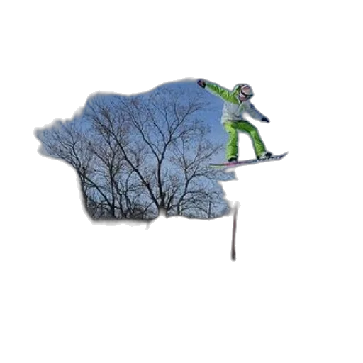 staff, tree, creature, 3d render transparent PNG cut-out