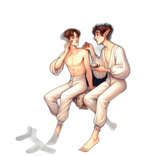 concept art, pixel art, watercolor, oil painting transparent PNG cut-out