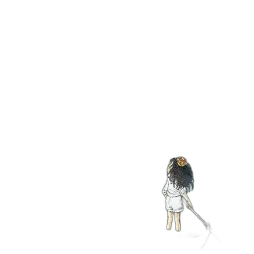 robot, hair, creature, jacket transparent PNG cut-out