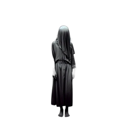 dress, jacket, creature, mask transparent PNG cut-out