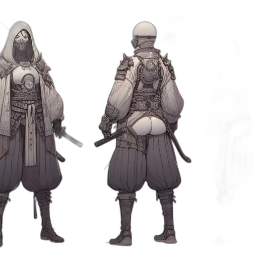 concept art, fantasy art, comic book art, 3d render transparent PNG cut-out