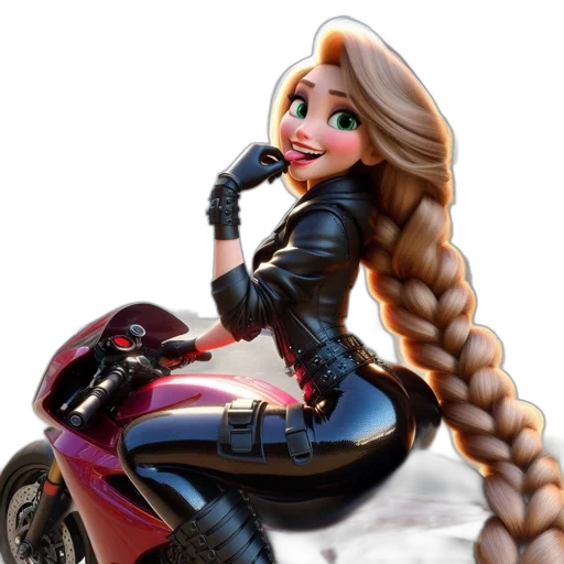 hair, jacket, car, weapon transparent PNG cut-out