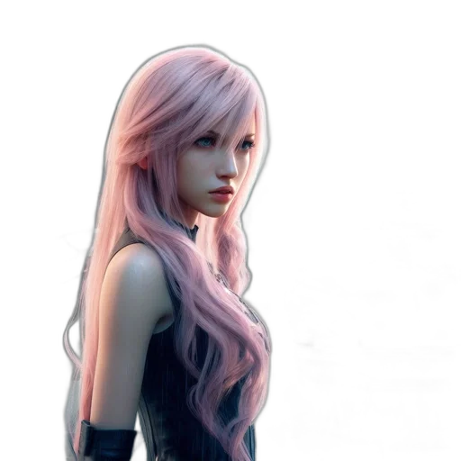 hair, face, fantasy art, concept art transparent PNG cut-out