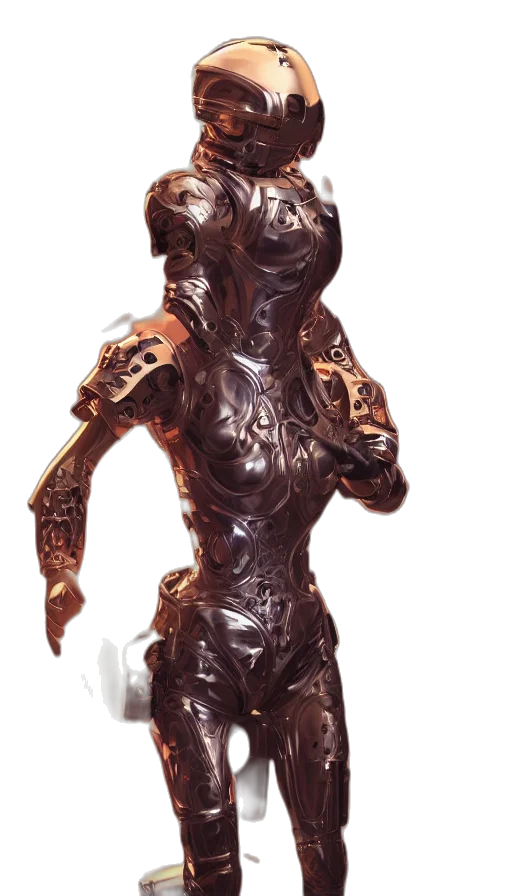 robot, dress, mask, creature transparent PNG cut-out