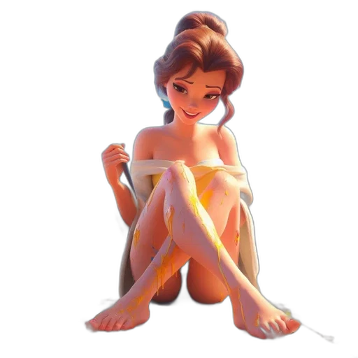 dress, jewelry, staff, concept art transparent PNG cut-out