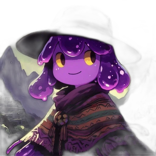 hat, staff, mask, creature transparent PNG cut-out