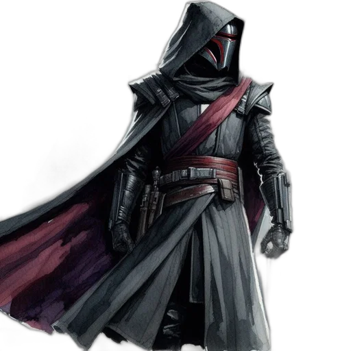 mask, jacket, concept art, fantasy art transparent PNG cut-out