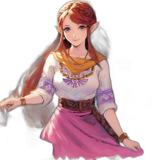 dress, staff, sword, jewelry transparent PNG cut-out
