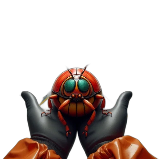 robot, mask, weapon, creature transparent PNG cut-out