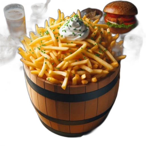 food, crown, bottle, 3d render transparent PNG cut-out
