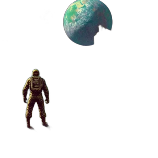 robot, creature, jacket, mask transparent PNG cut-out