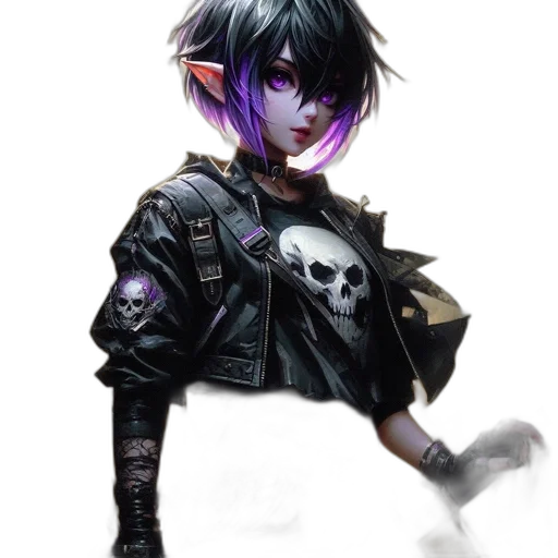 jacket, mask, weapon, staff transparent PNG cut-out