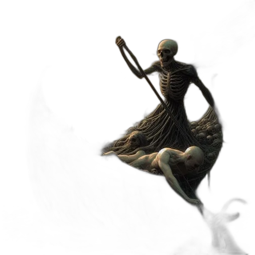 creature, sword, staff, weapon transparent PNG cut-out