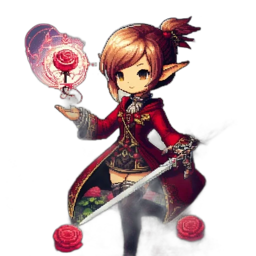 staff, weapon, sword, flower transparent PNG cut-out