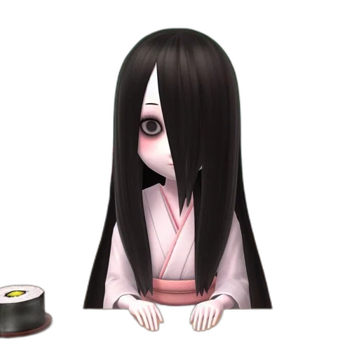 robot, creature, mask, hair transparent PNG cut-out