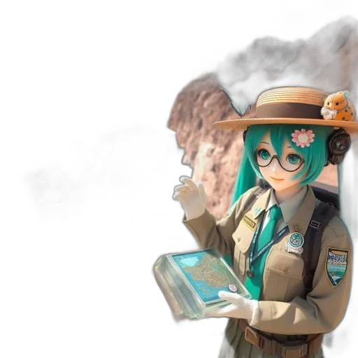 hat, weapon, staff, jacket transparent PNG cut-out