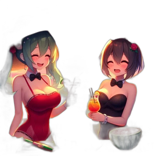 dress, concept art, pixel art, anime transparent PNG cut-out