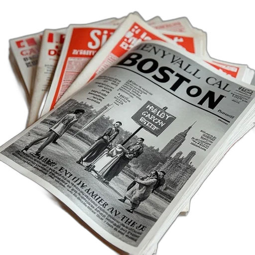 magazine, boston, covers transparent PNG cut-out