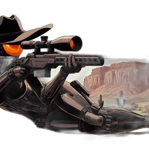 weapon, robot, concept art, comic book art transparent PNG cut-out