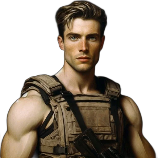 weapon, jacket, photorealistic, pixel art transparent PNG cut-out