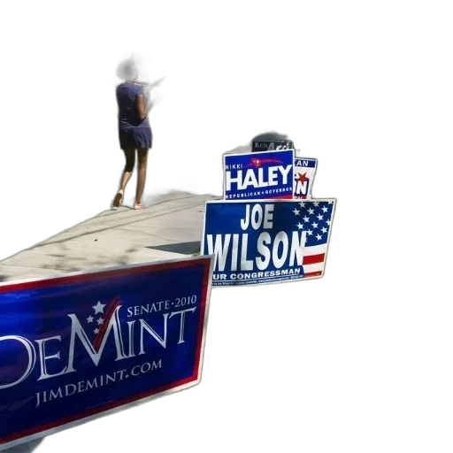 3d render, political, campaign, sign transparent PNG cut-out