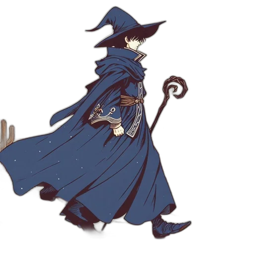 staff, hat, concept art, fantasy art transparent PNG cut-out