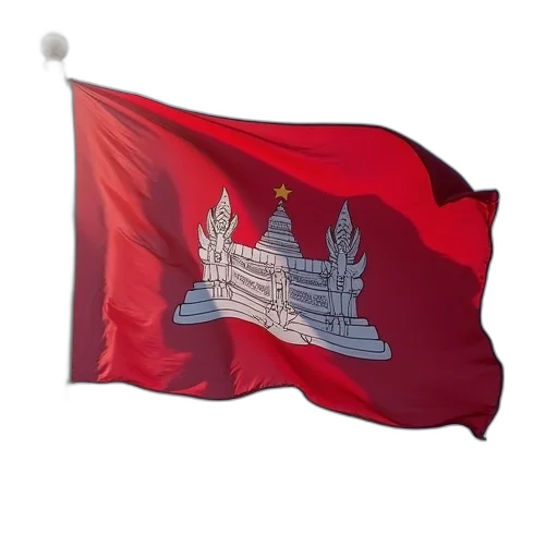 crown, staff, cambodia, flag transparent PNG cut-out