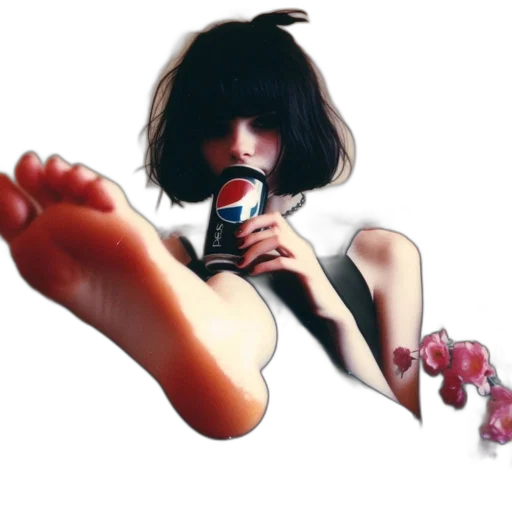 shoes, flower, bottle, hair transparent PNG cut-out