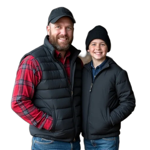 jacket, hat, man, young transparent PNG cut-out