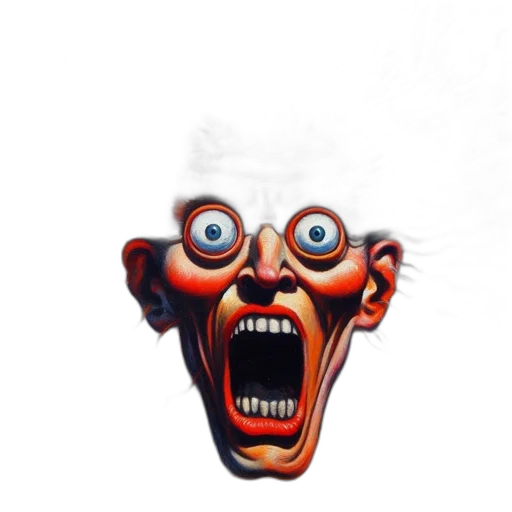 face, mask, creature, staff transparent PNG cut-out