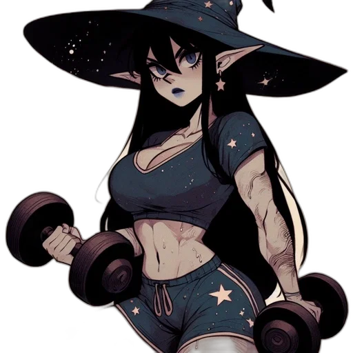 hat, staff, concept art, pixel art transparent PNG cut-out