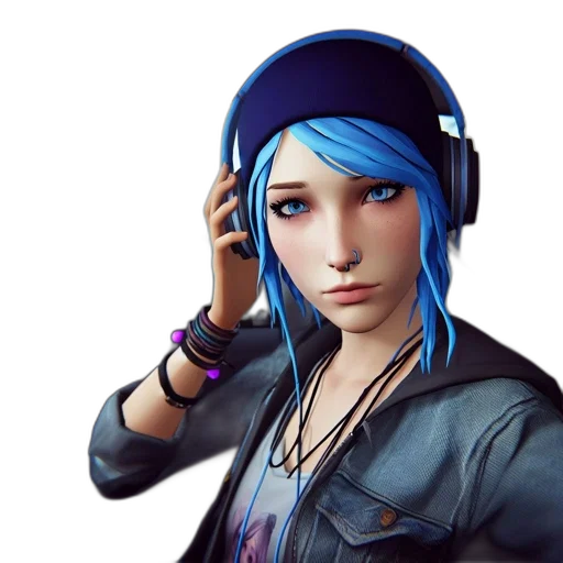 face, hat, jacket, concept art transparent PNG cut-out