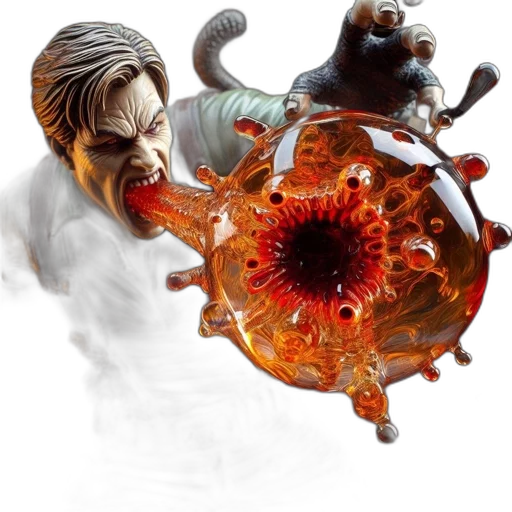 creature, concept art, fantasy art, 3d render transparent PNG cut-out