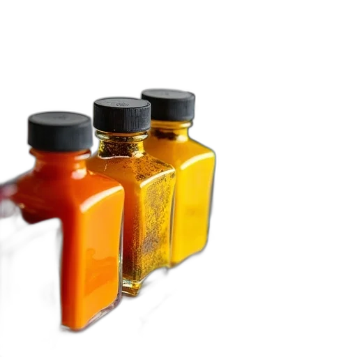 bottle, food, 3d render, row transparent PNG cut-out