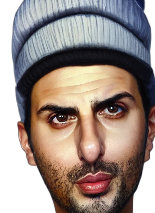 face, hat, mask, staff transparent PNG cut-out